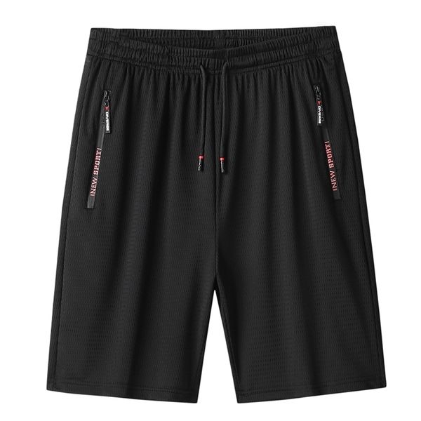 

mjnong mens shorts casual drawstring elastic waist short with zipper pockets breathable big and tall workout 210806, White;black
