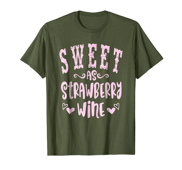 

sweet as strawberry wine ladies designer country t shirt, White;black