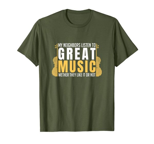 

Funny Music Musician Neighbor Great Guitarist Gift T-Shirt, Mainly pictures