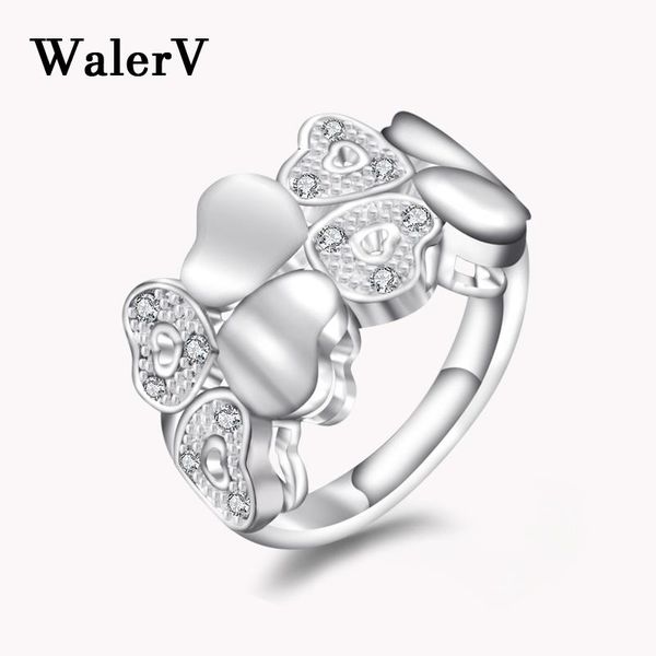 

wedding rings walerv for women lovers custom fashion charm eight love zircon color anniversary ring gift, Slivery;golden
