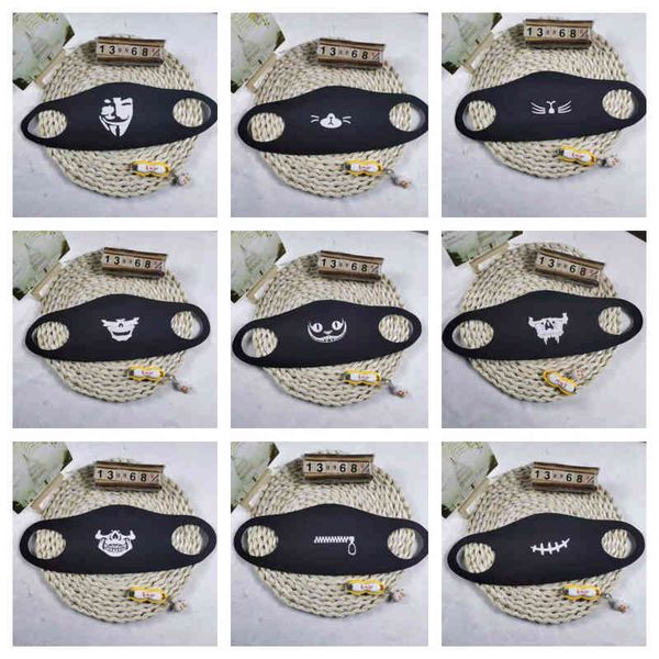 

warm mask personalized korean luminous printing sunscreen dust funny cycling washable breathable men and women