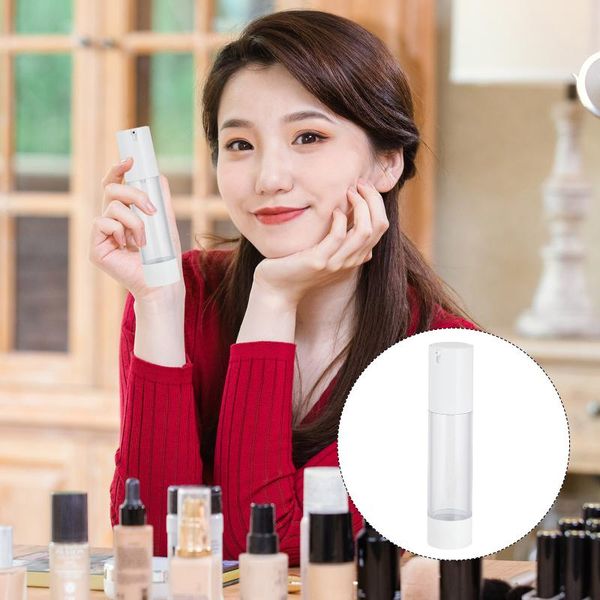 

storage bottles & jars 6pcs 50ml travel cosmetics lotion shampoo foundation dispenser container