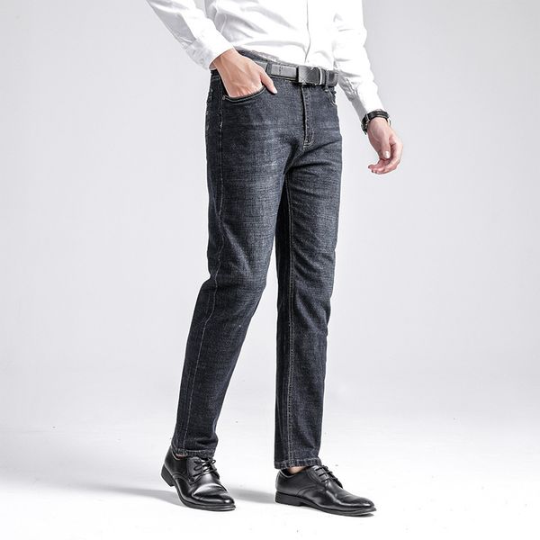

2021 dad pants spring autumn jeans for middle-aged and old men, Blue