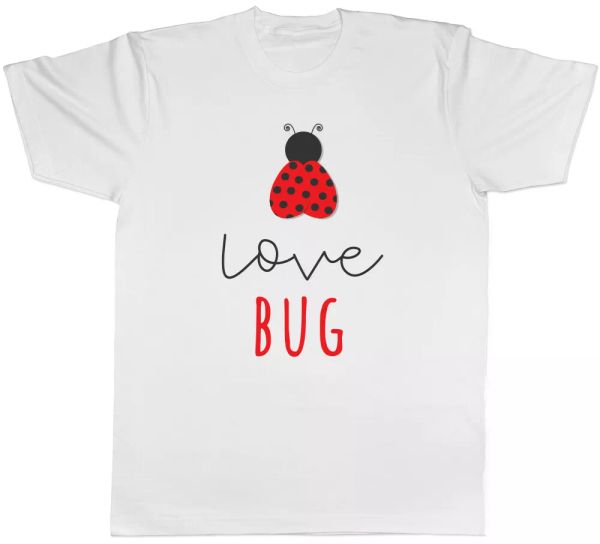 

love bug ladies womens t-shirt, White;black