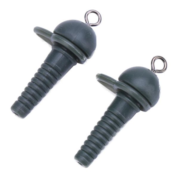 

fishing accessories 25pcs durable pvc soft safety lead clips with swivel carp tackle