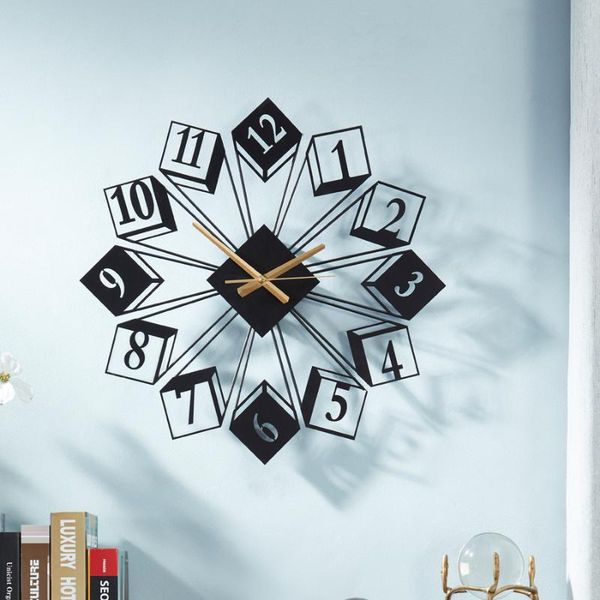 

wall clocks creativity abstract clock modern design fashion nordic digital living room reloj de pared decoration dk50wc