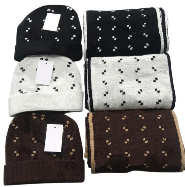 

imitation beanies scarfs combo women men winter hat designer scarves knitted warm bonnet cap female hats, Blue;gray