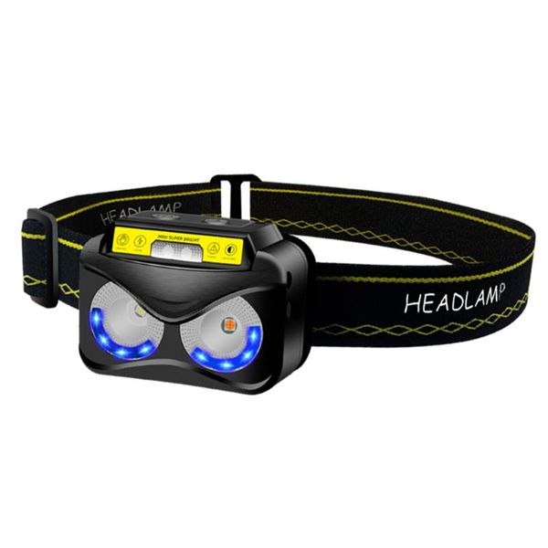

headlamps cob cap headlight charging waterproof hat headwear light portable sensor usb torch lamp lighting