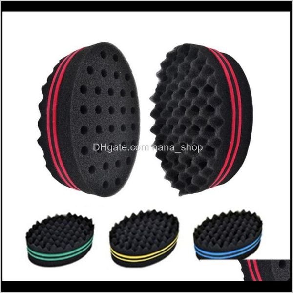 

bun maker magic twist hair afro curly weave oval double sided flat large wavy small hole dreads sponge brush z57ps txomp, Brown