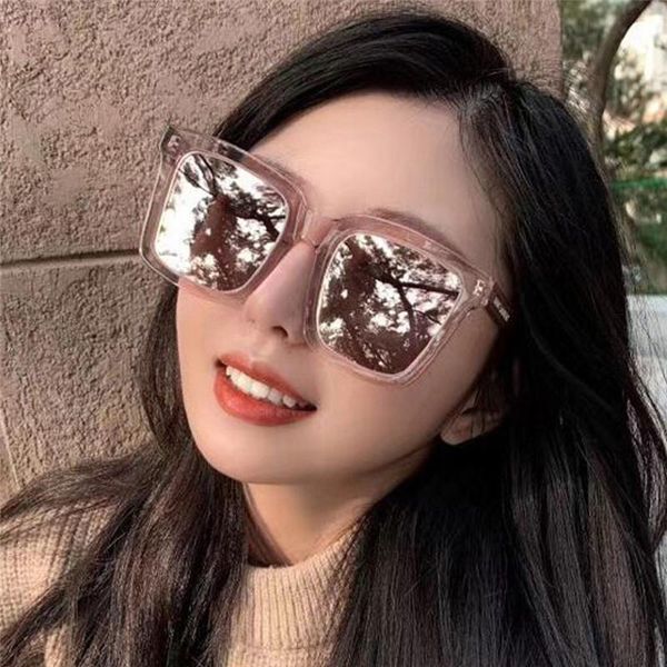 

sunglasses men's retro 2021 designer square for women shades pink glasses goggles decorative eyewear, White;black