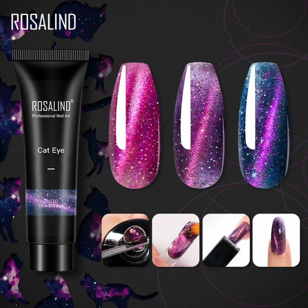 

nail gel 15ml cat eye extender glitter polish soak off uv led extension builder varnish art manicure tools, Red;pink