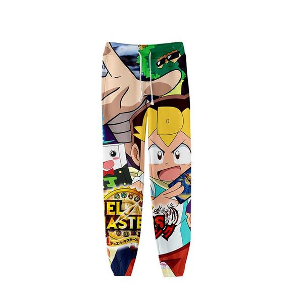 

men's pants fashion japanese cartoon card games 3d print jogger harem pant casual men women long loose sport harajuku trousers fitness, Black