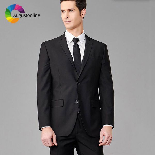 

men's suits & blazers formal business black men pants 2pieces tailored wedding custom made groom tuxedos slim fit prom man 65, White;black
