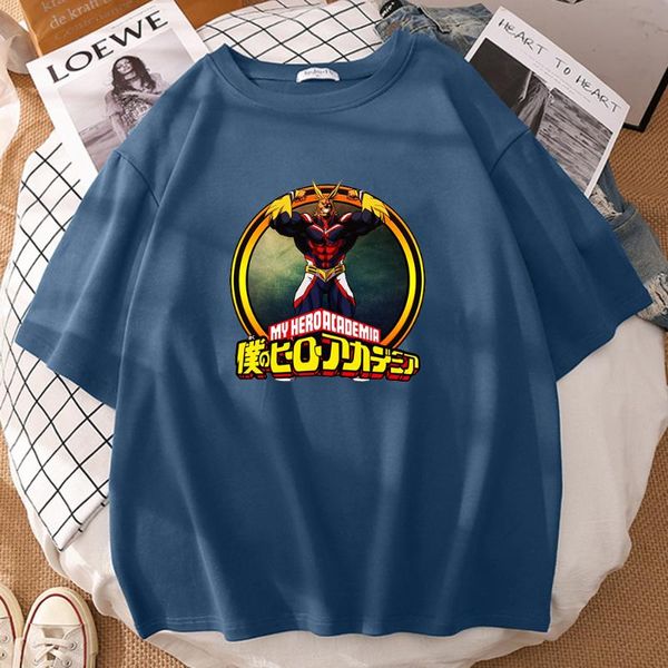 

men's t-shirts anime my hero academia simplicity print men t shirt street casual shirts loose clothes hip hop big-size, White;black