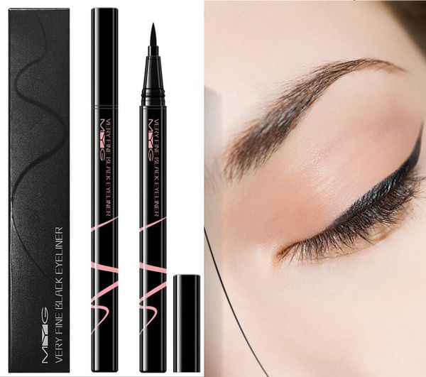 1 PC Eyes Make-up Flüssiger Eyeliner wasserdicht 24 Stunden langlebig schwarzer Stift Make-up Eye Liner Stift