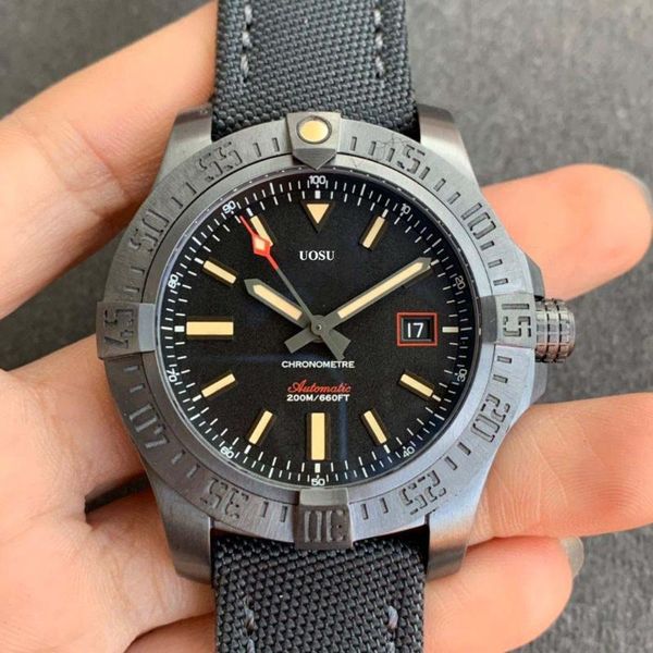 

wristwatches clone watch v17311101b1w1 blackbird reconnaissance aircraft titanium case automatic mechanical men's, Slivery;brown