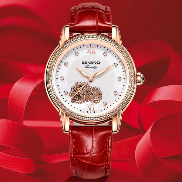 

2021 watch mechanical automatic woman leather tape female relogio masculino lady, Slivery;brown