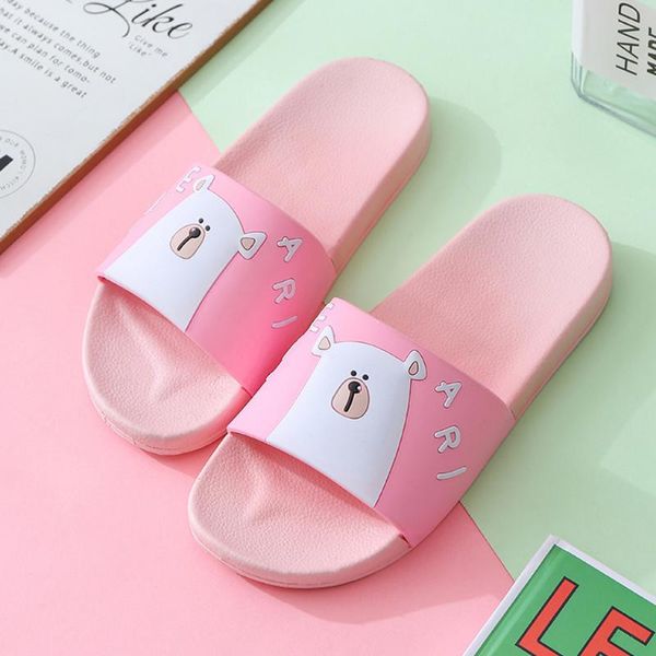 

women's casual cartoon indoor bathing slipper summer outdoor anti-skid beach pool shoes home slippers #3s, Black