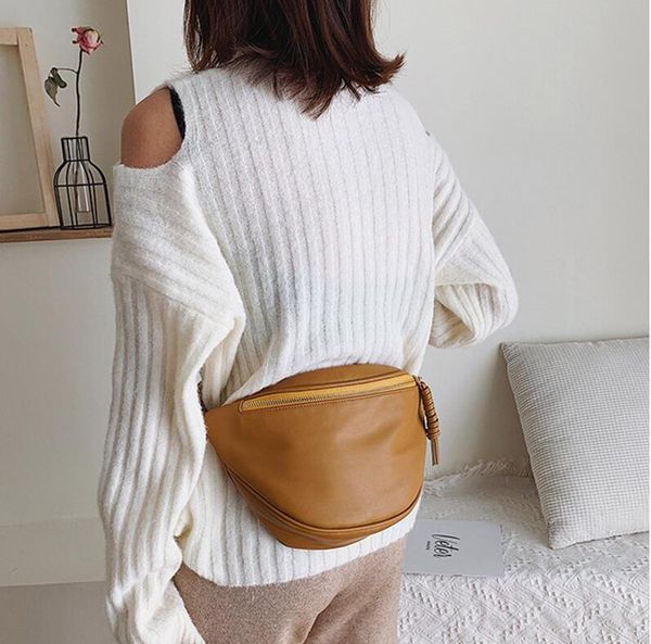 

fashion women waist bag crossbody chest bags banana pack ladies belt