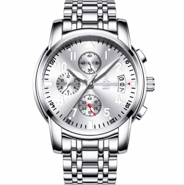 

wristwatches relogio masculino mens watches waterproof quartz business watch men casual sport male relojes hombre, Slivery;brown