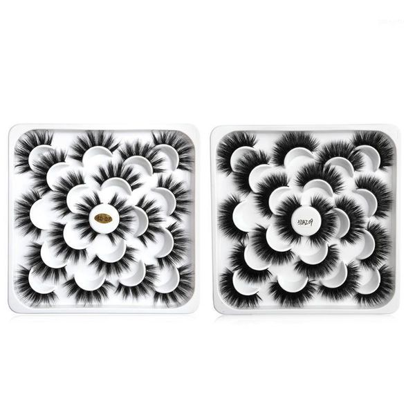 

pairs 5d mink false lashes handmade natural thick long eyelashes makeup beauty fake women tools1