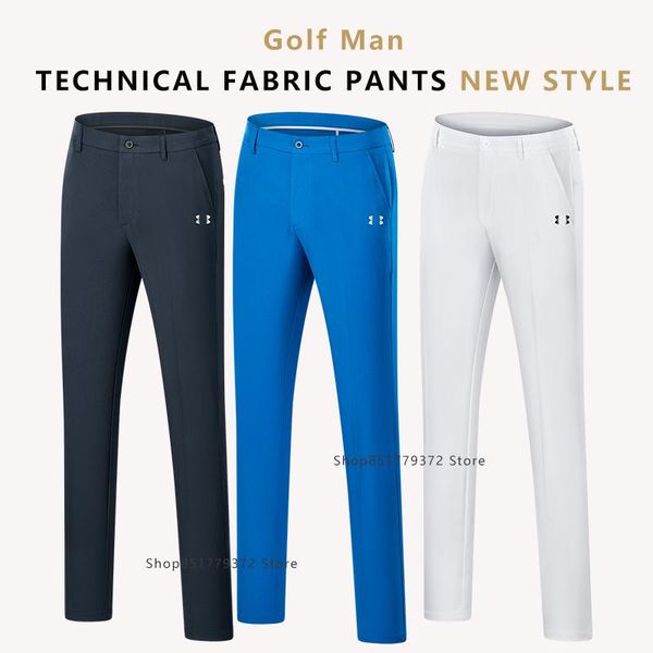 

mens golf pants sport casual ventilated quick dry summer men's, Black