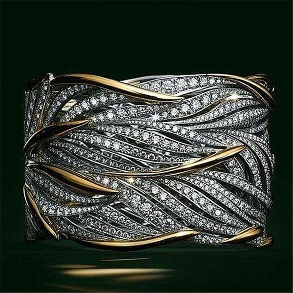 

jewelry 2021 zircon ring winding rings for man chunky korean style cool stuff snake knuckles wedding, Slivery;golden