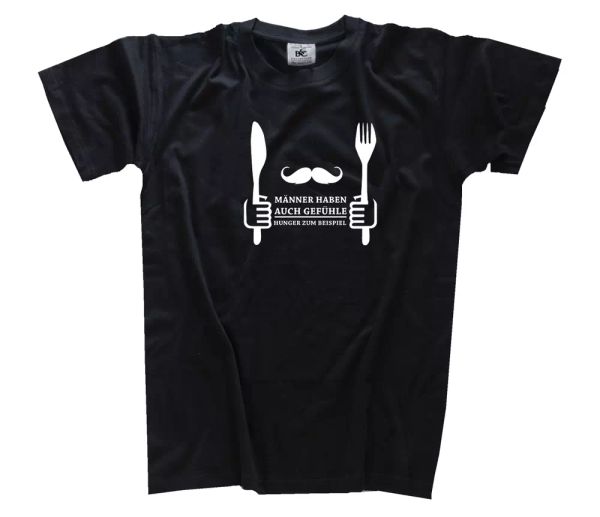 

men have feelings-hunger for example sayings gift t-shirt s-3xl, White;black