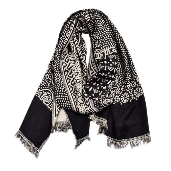 

cycling caps & masks 2021 men scarf winter fashion shawl scarves male casual 65x195cm, Black