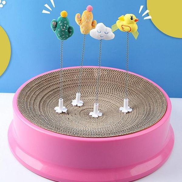 

cat toys wand toy funny interactive spring play kitten teaser for scratch pad dorakitten