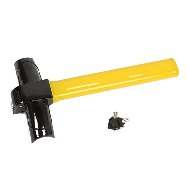 

steering wheel covers car anti theft lock steel cylinder key solid durable heavy t-type