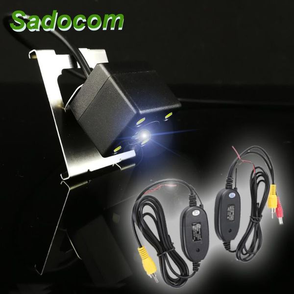 

car rear view cameras& parking sensors ccd 4leds vehicle backup wire or wireless monitor reversing camera for focus 2021