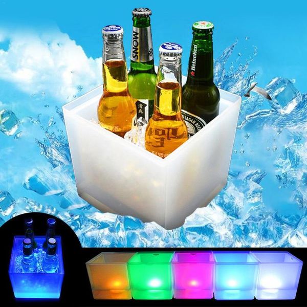 

ice bucket champagne wine drinks beer cooler for restaurant bars nightclubs ktv pub party 3.5l glowing buckets and coolers