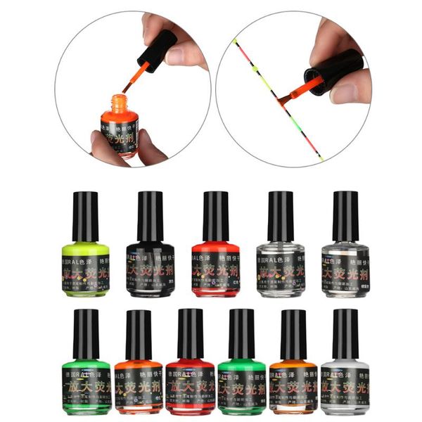 

fishing floats diy fluorescent paint tail painting visualable tackle buoy repairment tool accessories