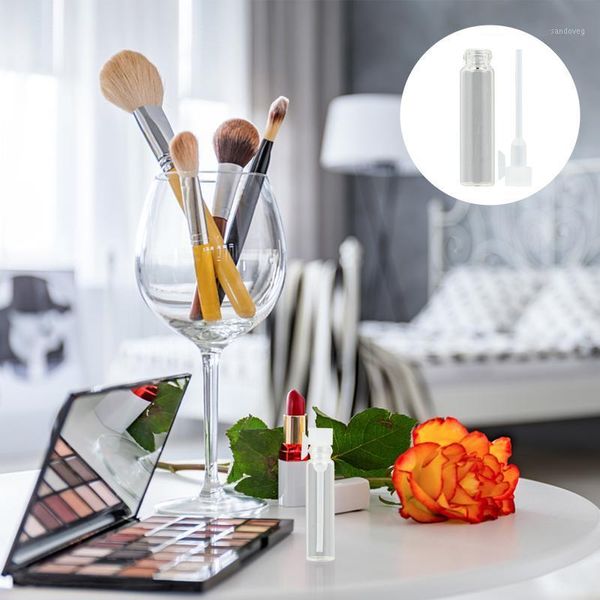 

storage bottles & jars 100pcs 1ml empty perfume sample glass refillable vial containers