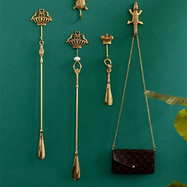 

decorative objects & figurines hook nail-load-bearing for wall brass animal elements vintage golden decoration household products