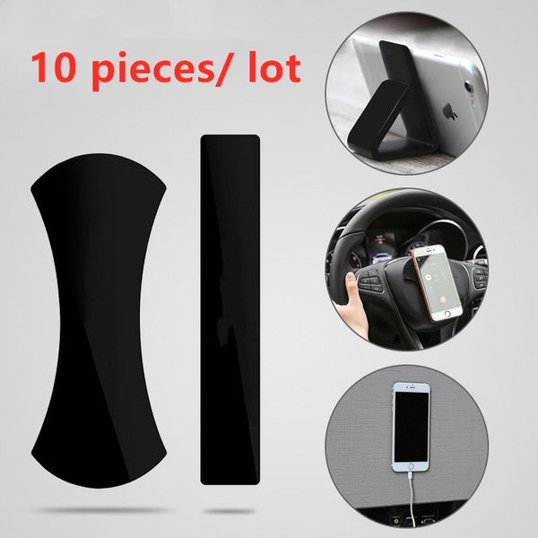 

wholesale 10 pieces/lot car phone holder flourish lama nano rubber fixate gel pad for tablet stand wall desk stickers cell mounts & holders