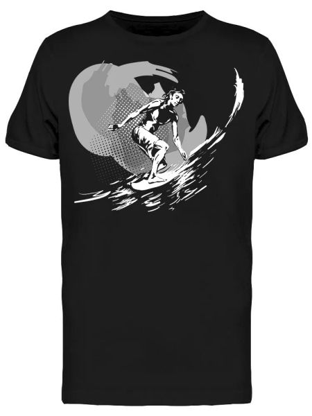 

Young Male Athlete Surfer Men's Tee -Image by Shutterstock, White;black