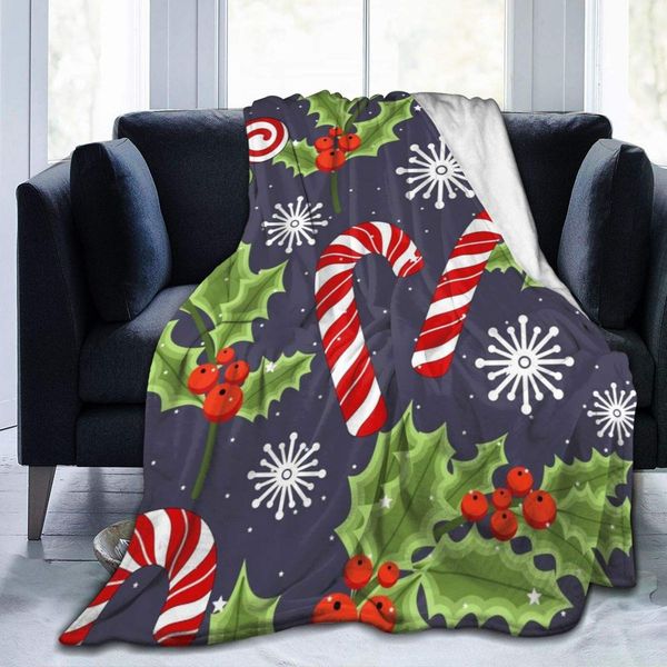 

blanket flannel fleece blanket holiday seamless pattern with christmas reindeer and holiday items lightweight super soft cozy