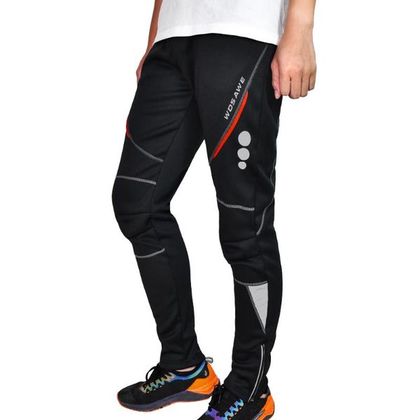 

racing pants autumn winter men sport cycling fleece warm fashion casual mtb bike riding fitness hiking windproof trousers outdoor, Black;blue