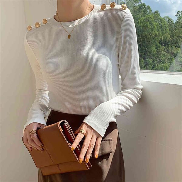 

women's blouses & shirts hzirip women's t-shirt street fashion, for women, unilor, with long sleeve, autumn , casual, loose nkrl, White