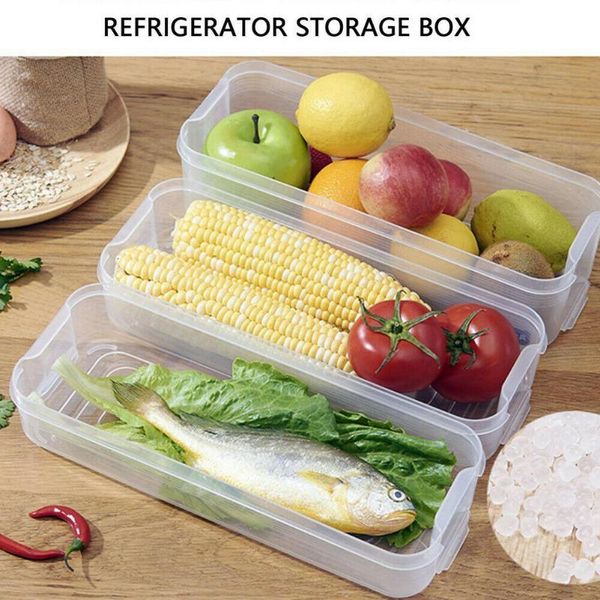 

kitchen storage & organization reusable fridge fruit container clear preservation box case refrigerator multi-functional crisper