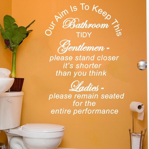 

wall stickers large keep this bathroom tidy decal toilet wc bath family house rules sticker home decor