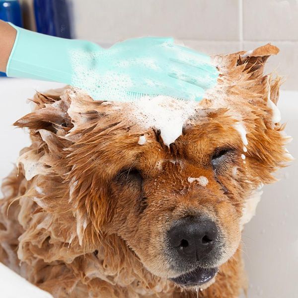 

rubber cleaning gloves magic silicone scrubber dusting dishwashing pet care beauty salon car insulation kitchen assistant disposable