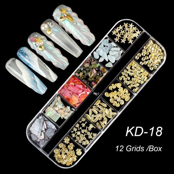 

nails rhinestones and foils flakes nail decoration with gems for stud foil art crystal peaticrl metal glass plas decorations, Silver;gold