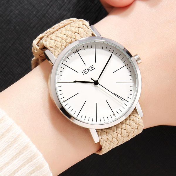 

wristwatches women's fashion casual watches luxury women quartz wristwatch female trendy clock ladies braid belt watch girls gift reloj, Slivery;brown