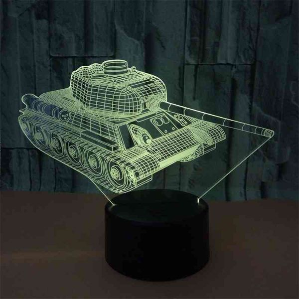 

new tank modeling remote control touch colorful 3d night lights production