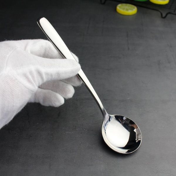 

spoons cookone 304 stainless steel large round spoon dinner soup 1pcs