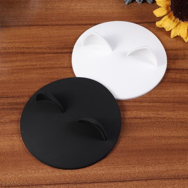 

cups & saucers 2pcs silica cat ear cup cover dust-proof lids of 10 centimeters