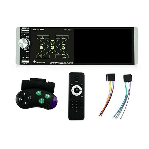 

car audio 4.1 inch screen multi-function mp5 single spindle player reversing bluetooth fm